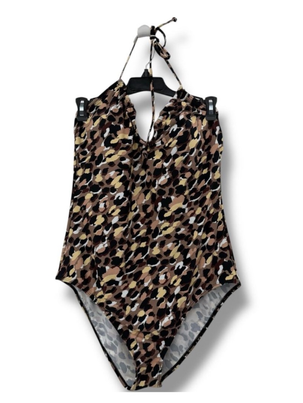 NEW Salt + Cove Leopard Print Halter Swimsuit Size XL One Piece
V Cinched Swim